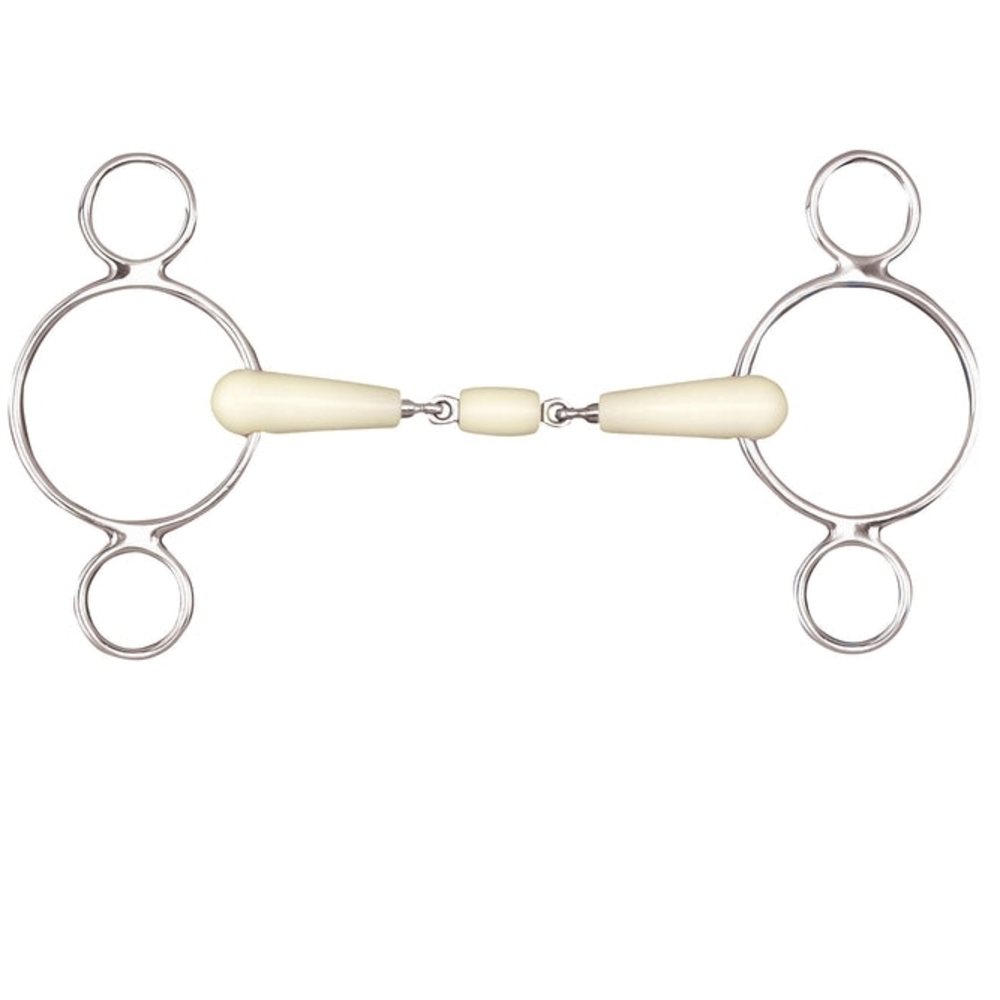 Happy Mouth Bits Double-Jointed 2-Ring Elevator Bit